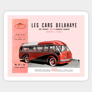 1951 DELAHAYE AUTOBUS - advert Sticker